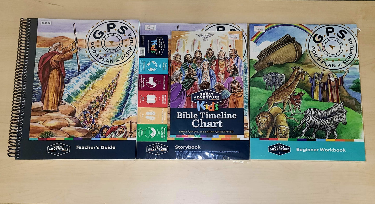 (GPS) Beginner Student Pack : Teacher’s Guide, Storybook, Beginner Workbook, Chart & Bookmark
(Age 7 below)
Teacher Version
