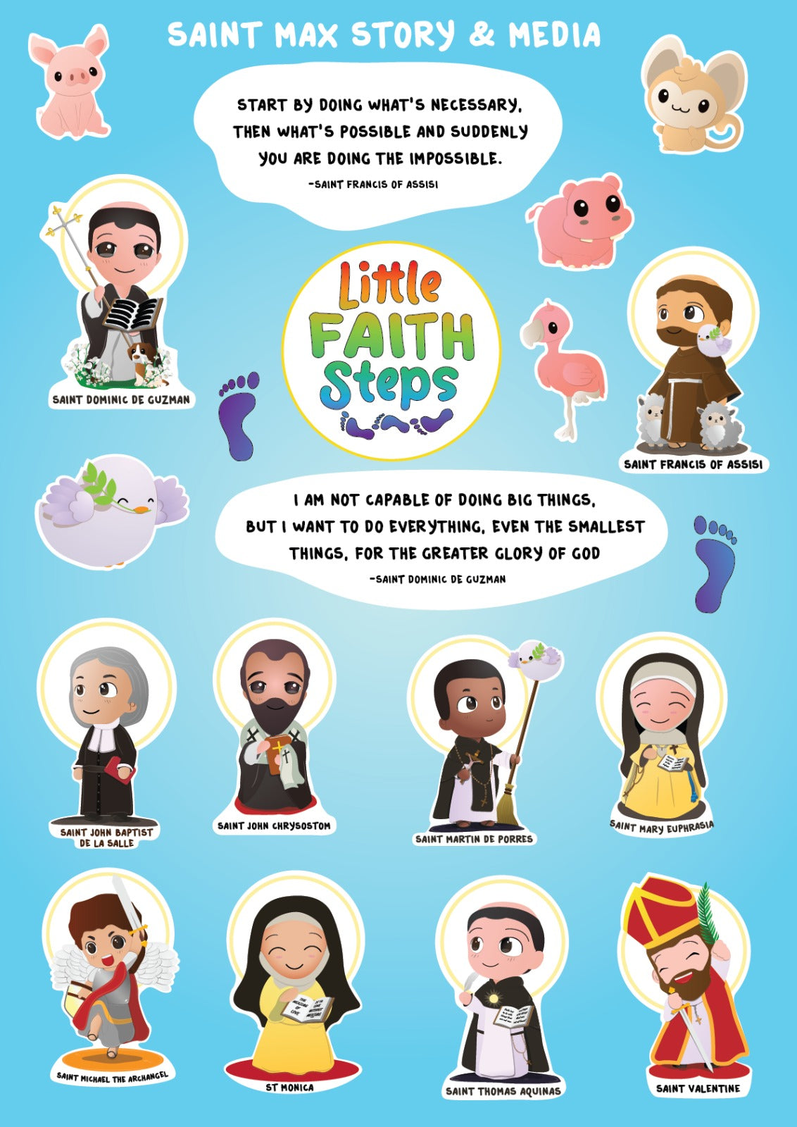 Little Faith Steps Sticker – Design B
