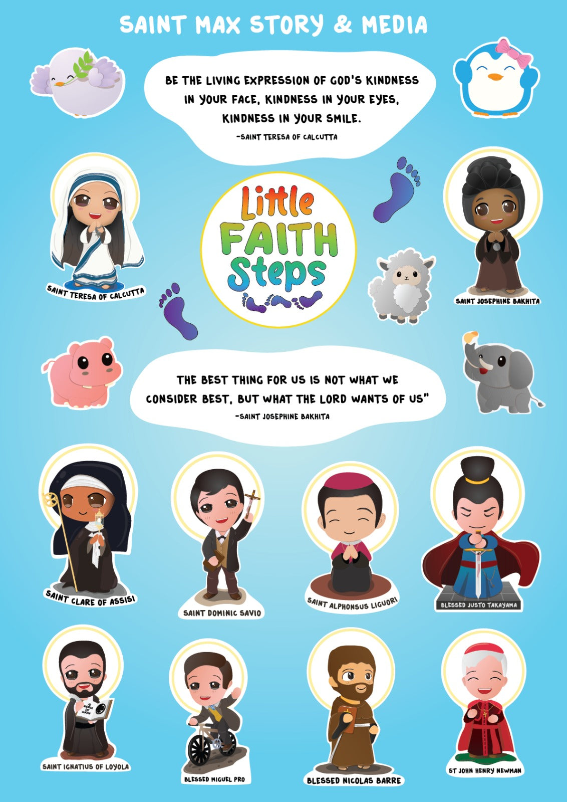 Little Faith Steps Sticker – Design C