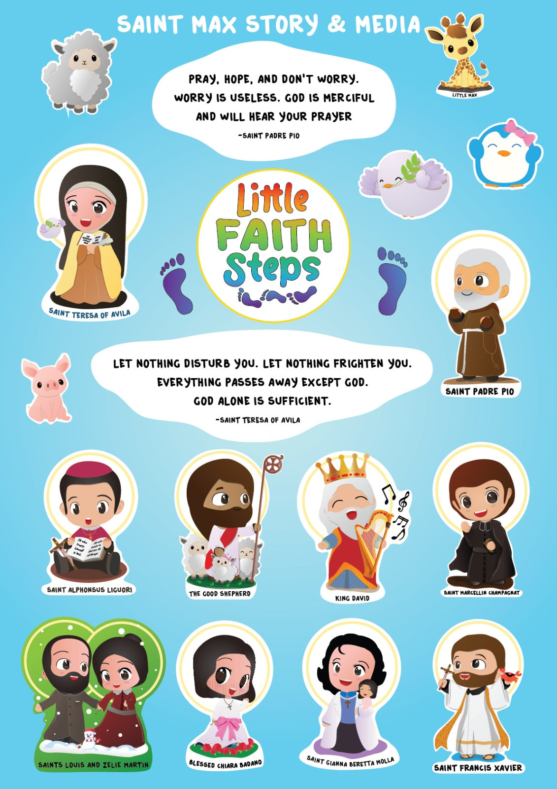 Little Faith Steps Sticker – Design D