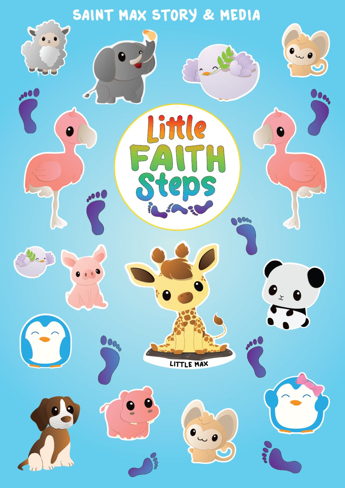 Little Faith Steps Sticker – Design E